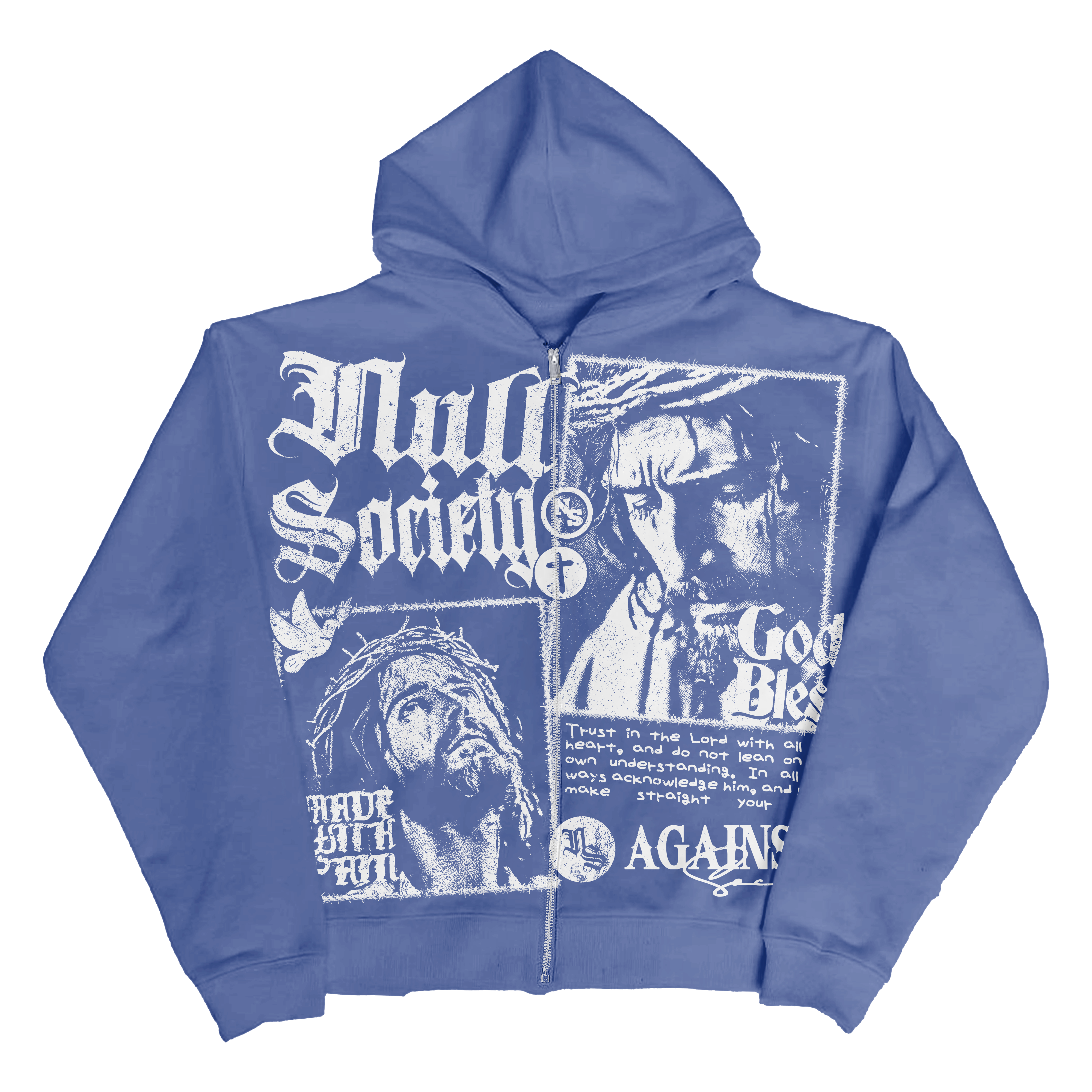 bless u pigment zip hoodie ネイビー 【公式通販】