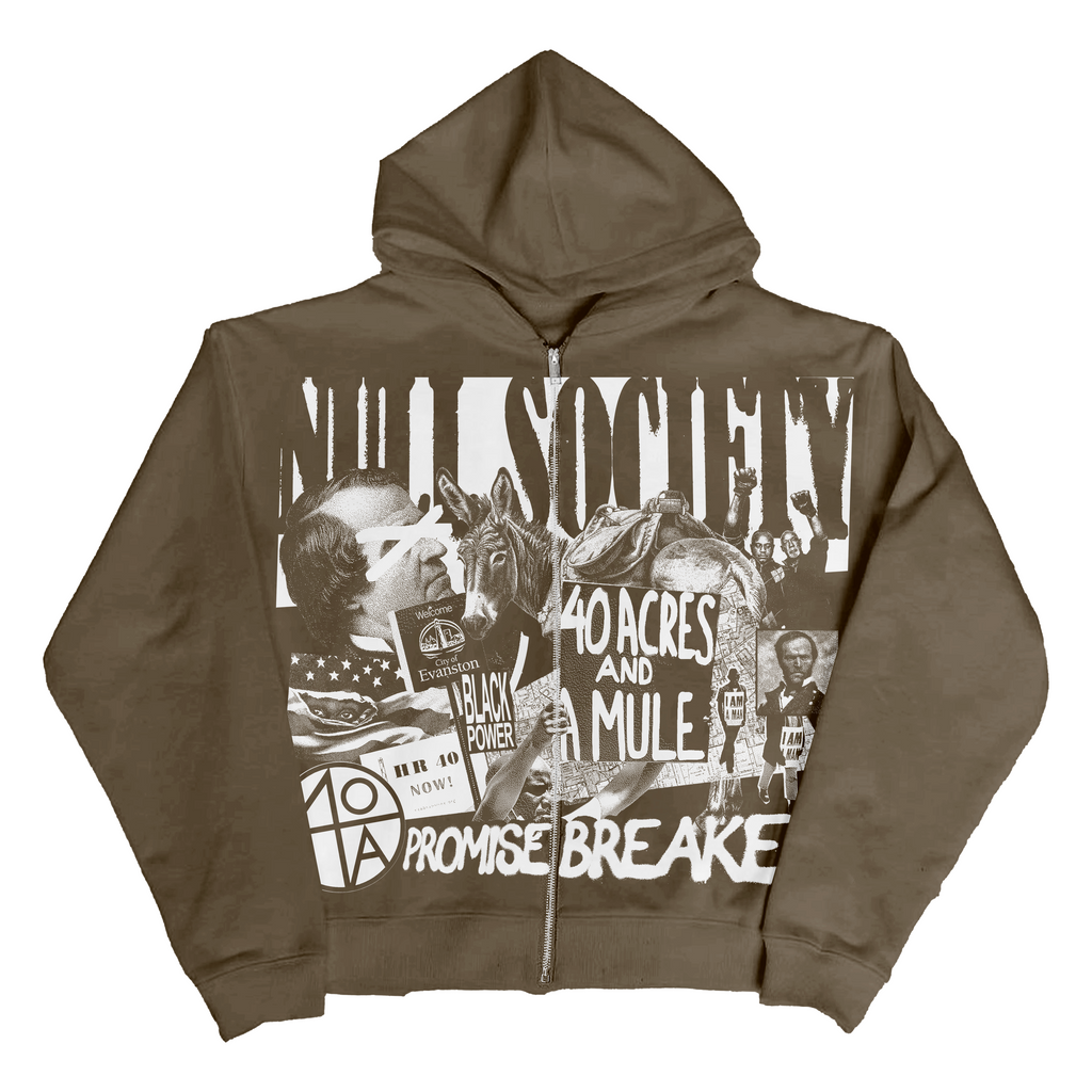 "40 ACRES" ZIP HOODIE