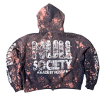 “TIME IS MONEY” BLEACHED ZIP (ONLINE EXCLUSIVE)