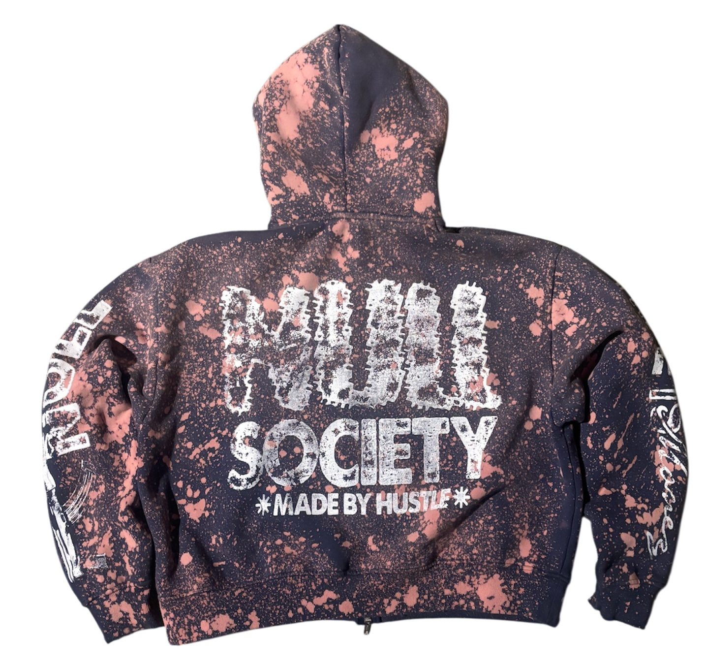 “TIME IS MONEY” BLEACHED ZIP (ONLINE EXCLUSIVE)