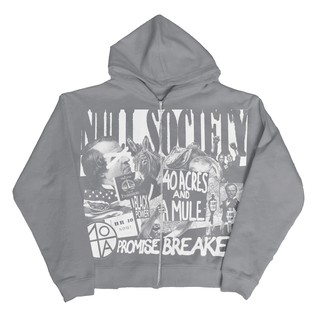"40 ACRES" ZIP HOODIE