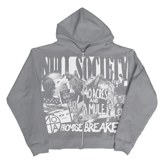 "40 ACRES" ZIP HOODIE