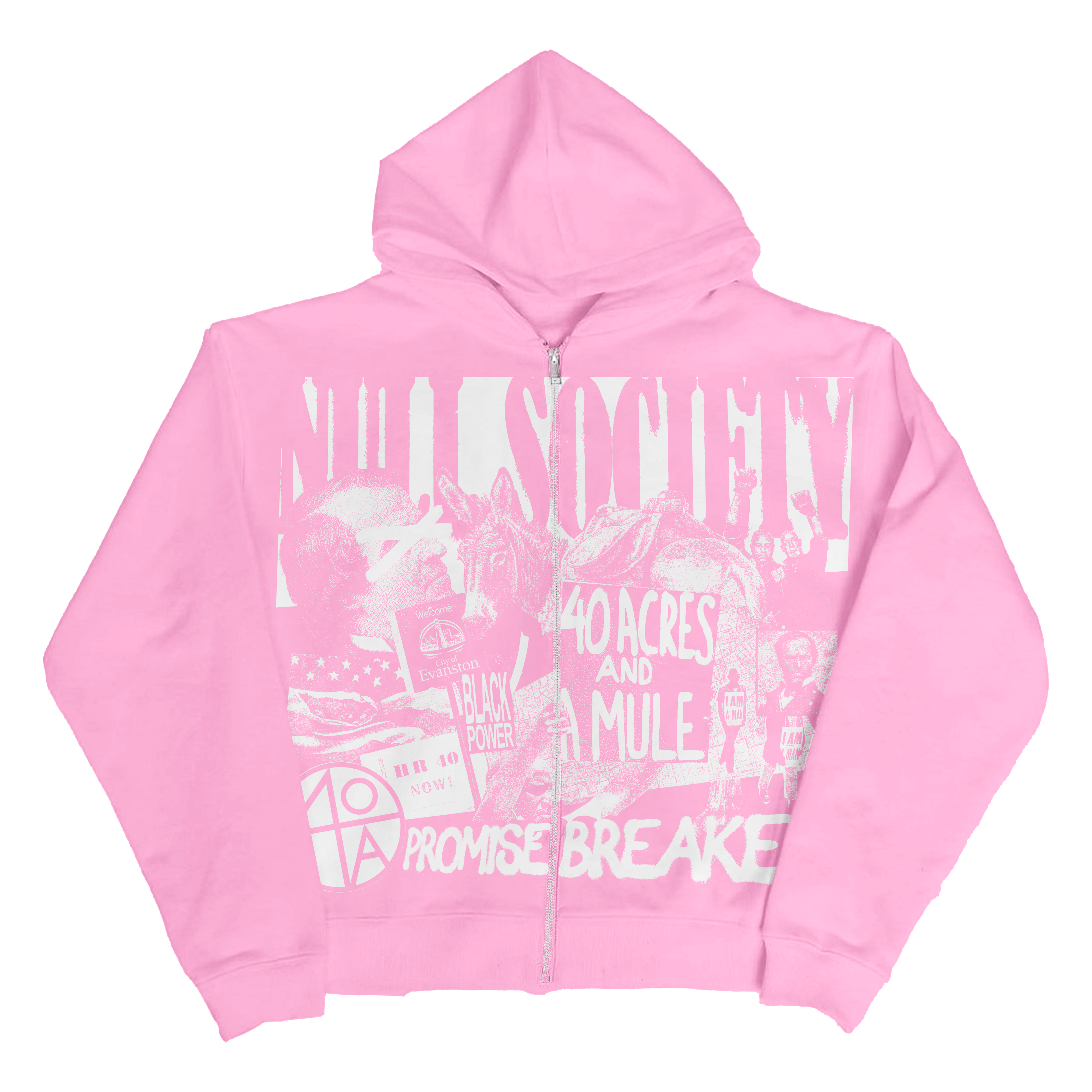 "40 ACRES" ZIP HOODIE